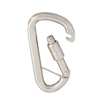 Karabinerhaken Trapez mit Springverschluss und Steg 8x80mm (Edelstahl)